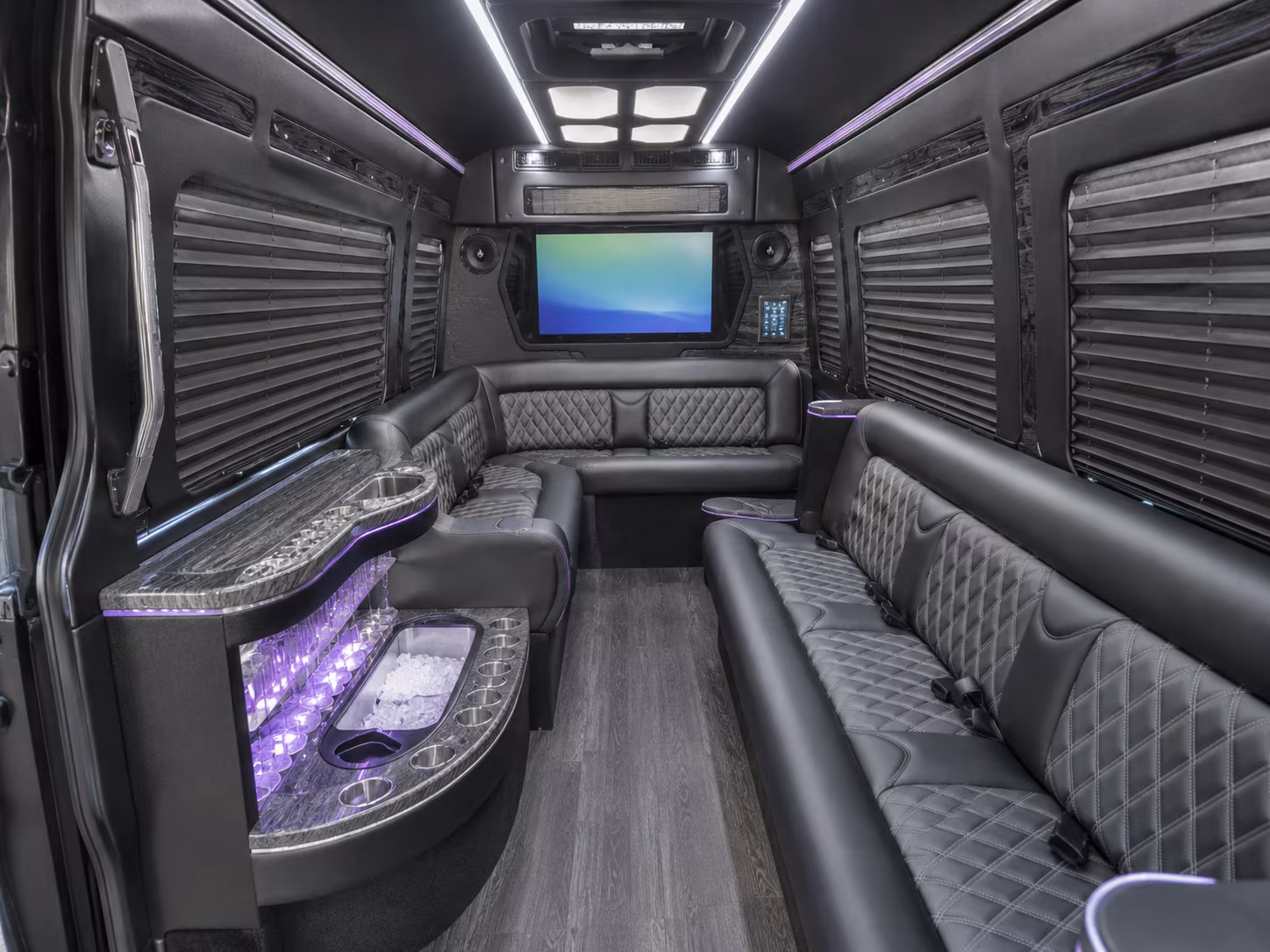 Overland Park Airport Shuttle & Transportation party bus exterior