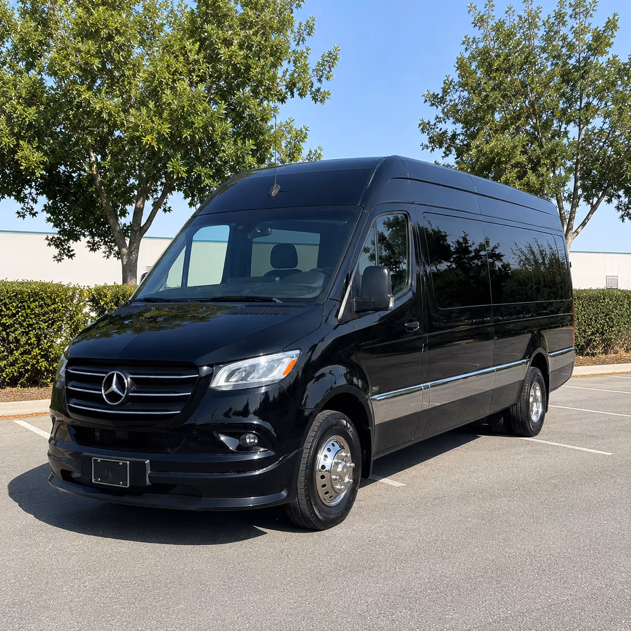 Overland Park Airport Shuttle & Transportation party bus interior