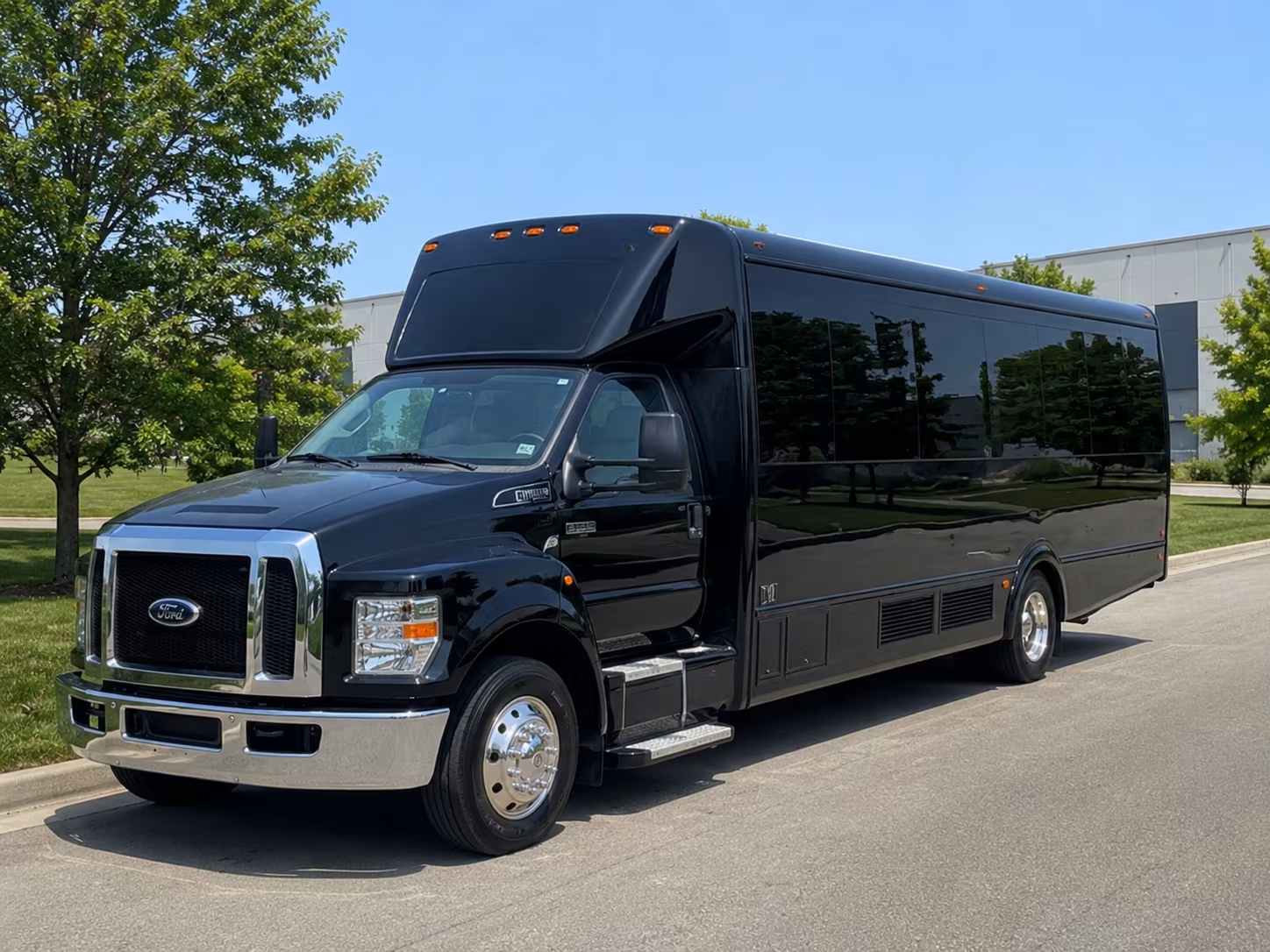 Overland Park Bachelor & Bachelorette Transportation party bus exterior