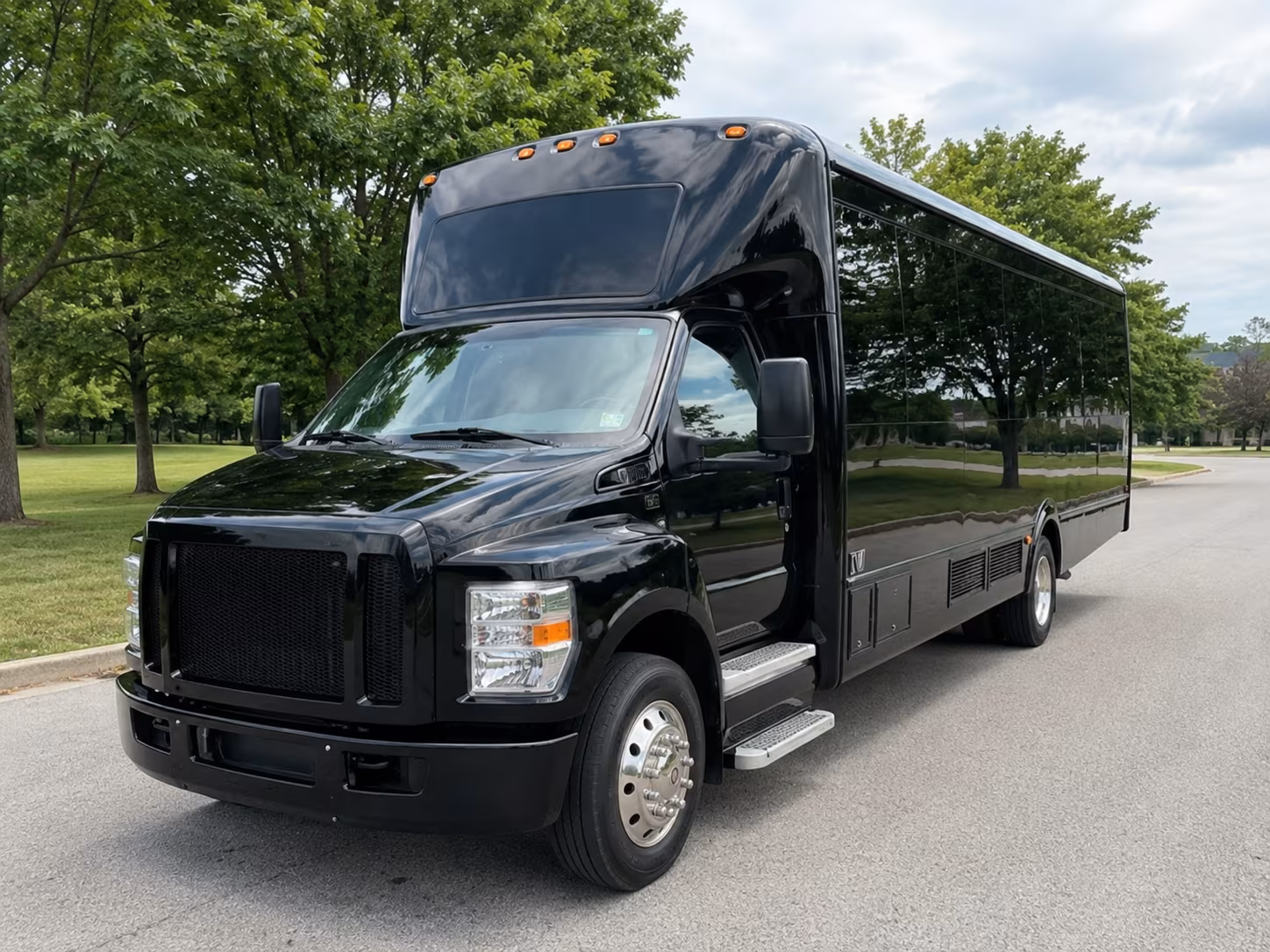 Overland Park Bachelor & Bachelorette Transportation party bus exterior