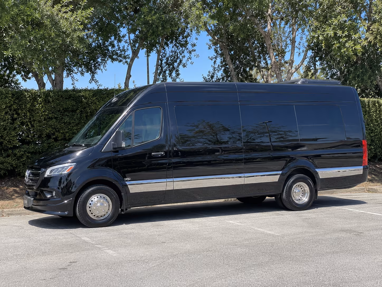 Overland Park Corporate Transportation party bus exterior