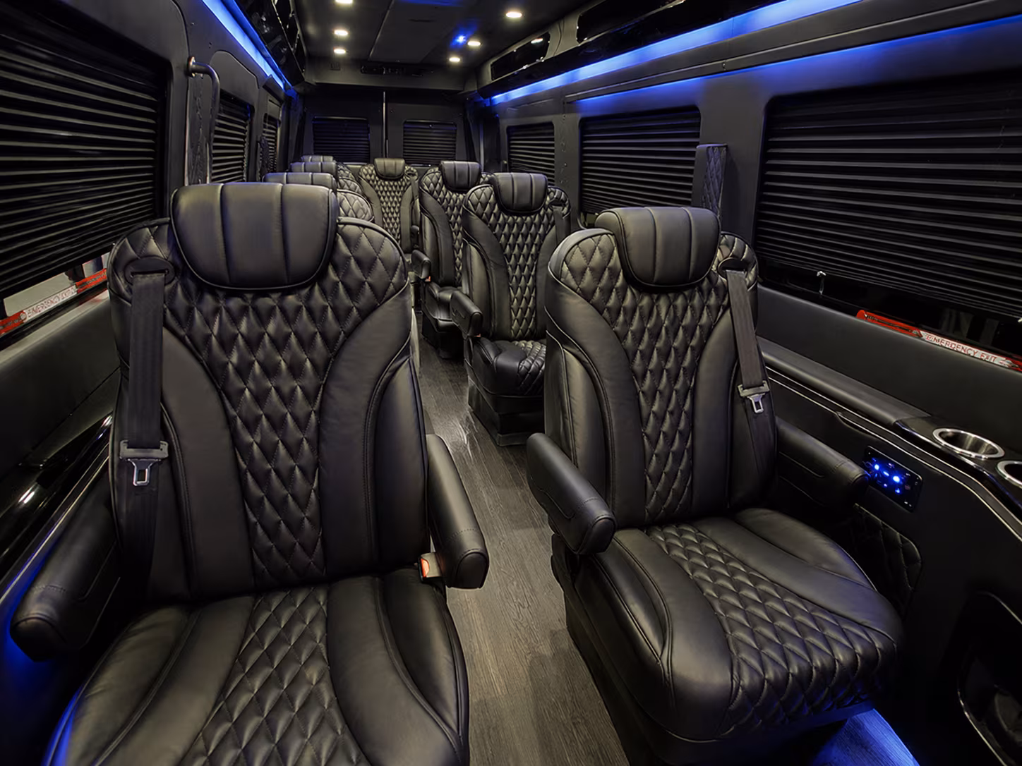 Overland Park Corporate Transportation party bus exterior