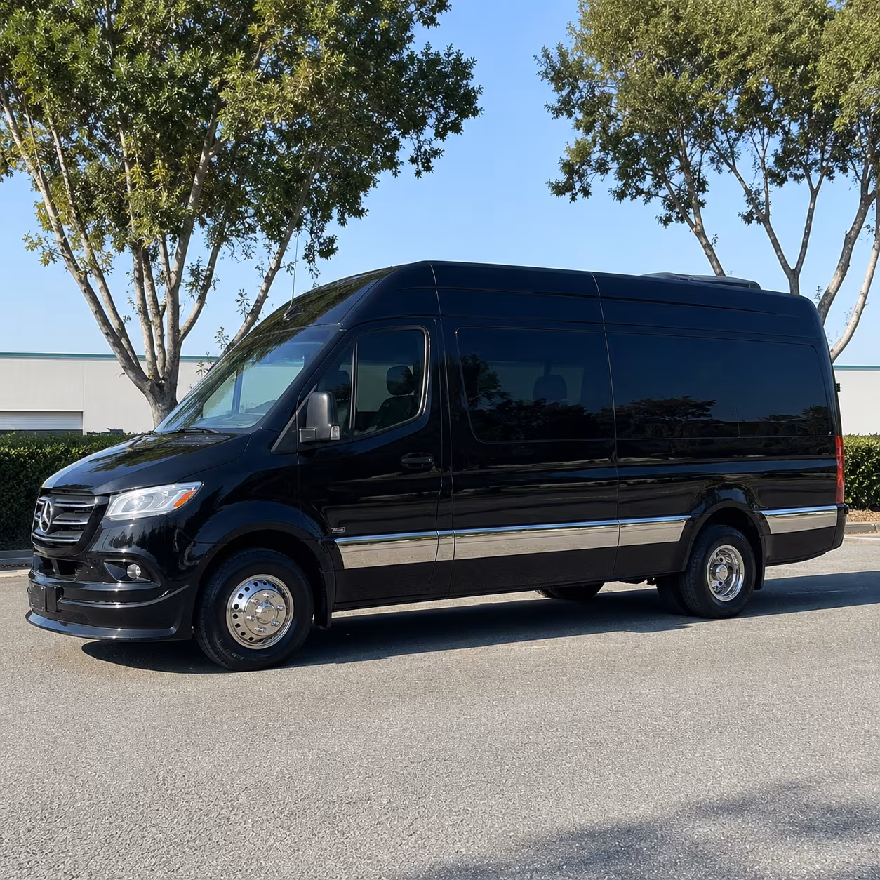Overland Park Corporate Transportation party bus exterior