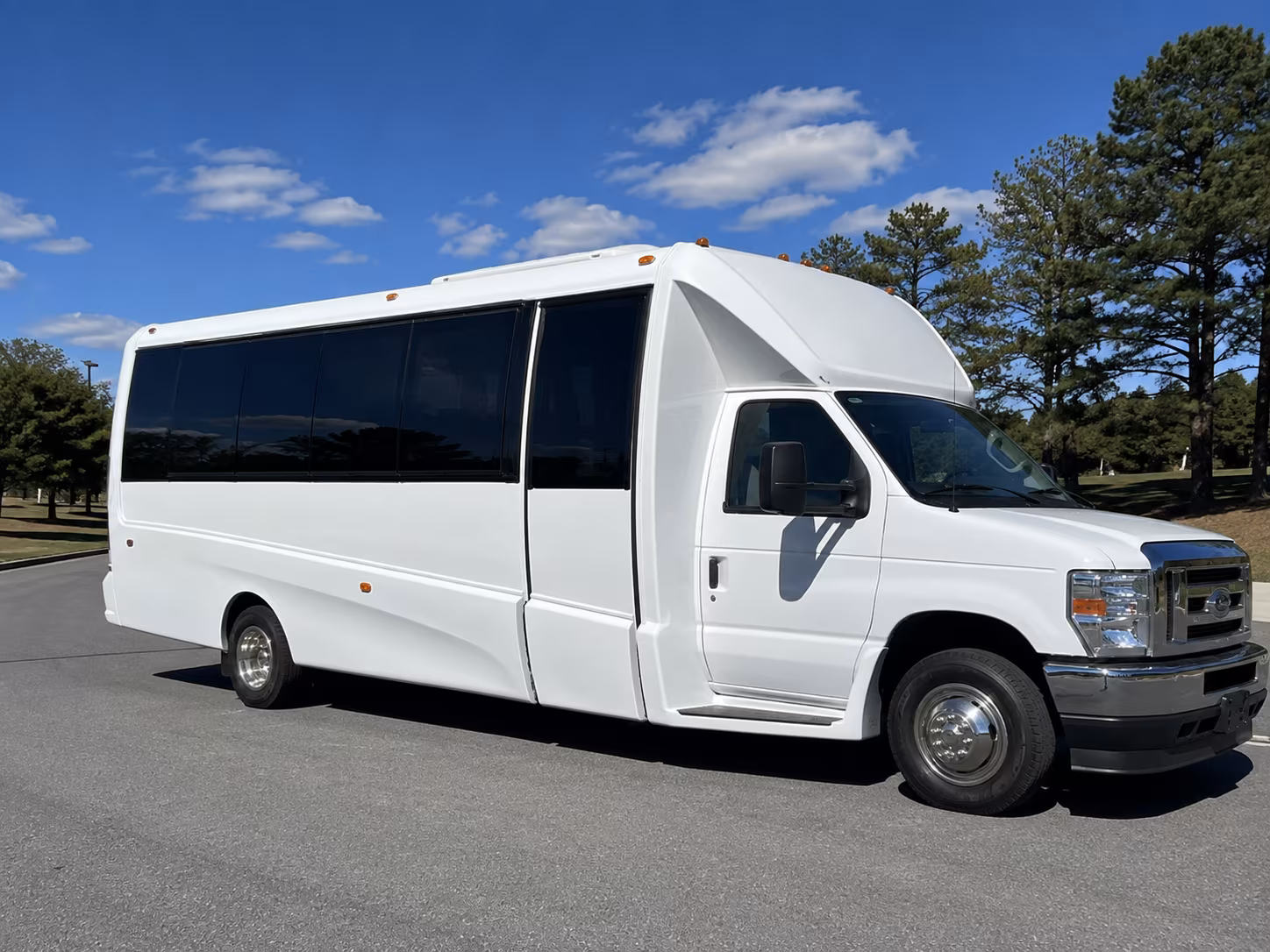 Overland Park Private Event Transportation party bus exterior