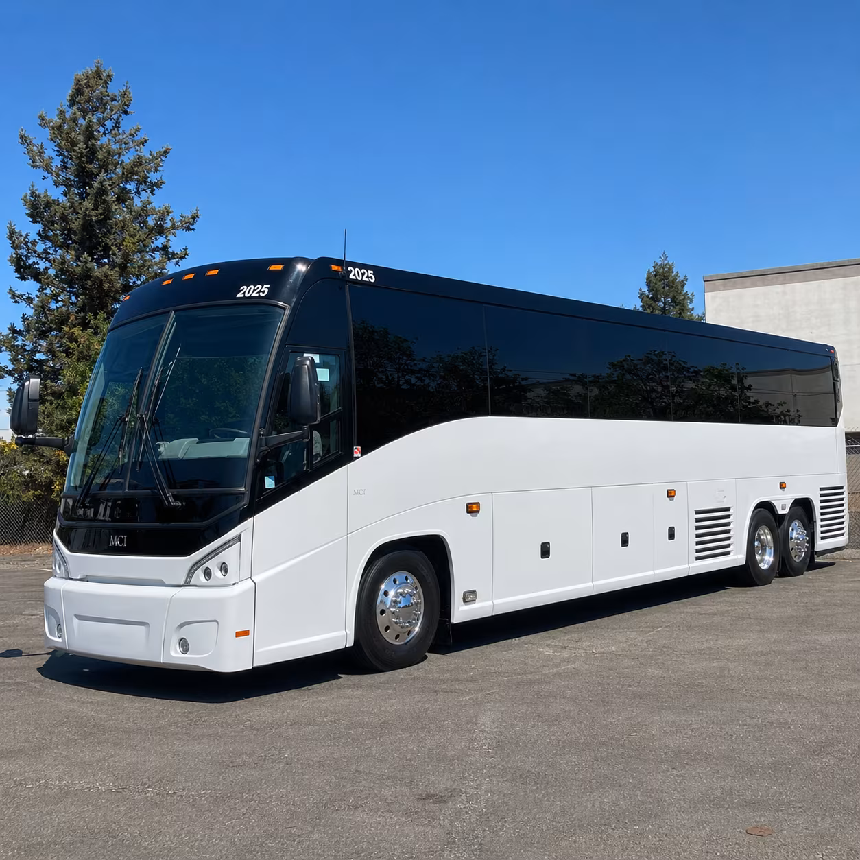 Overland Park School Event Transportation party bus exterior