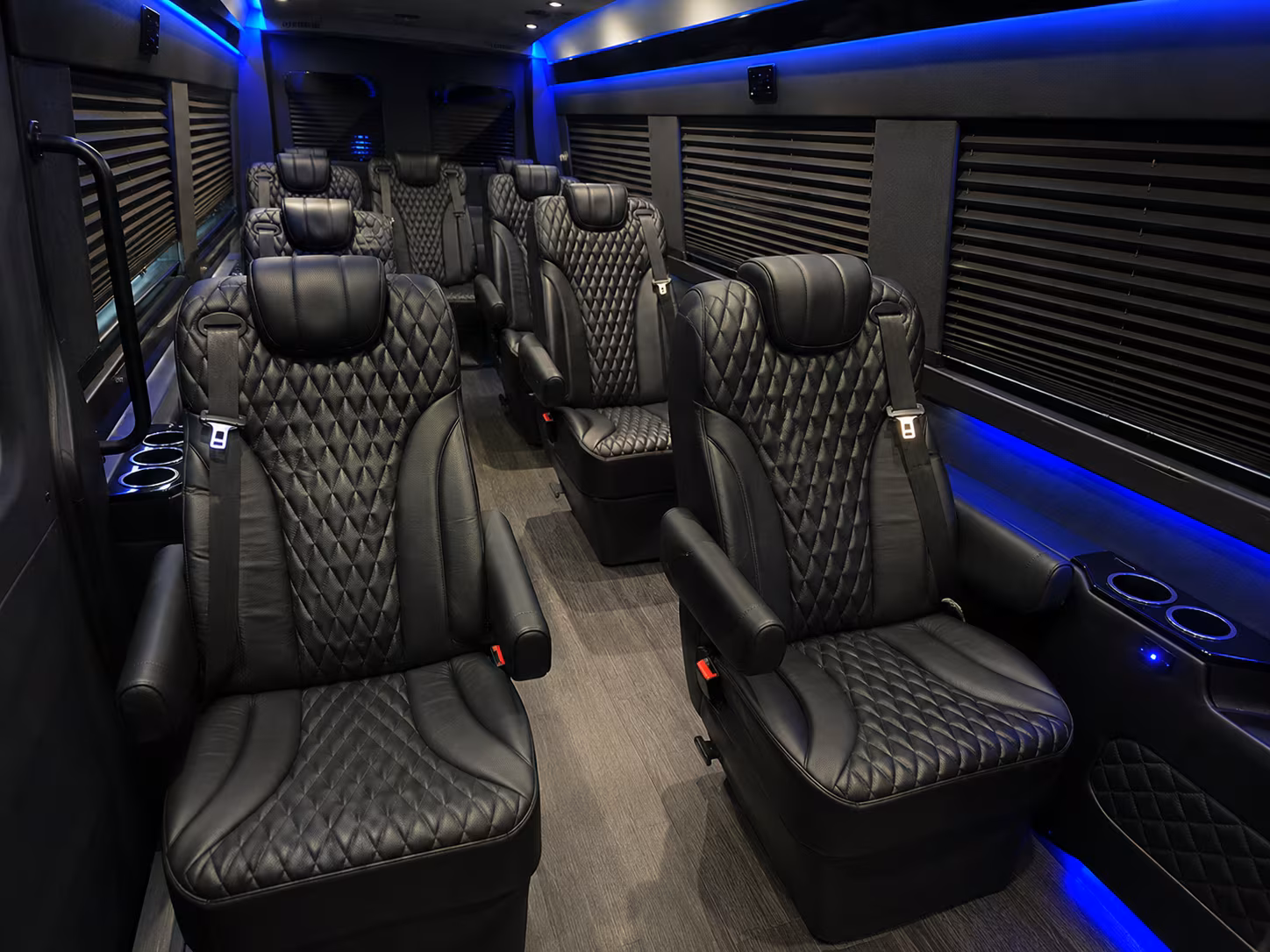 Overland Park School Event Transportation party bus exterior