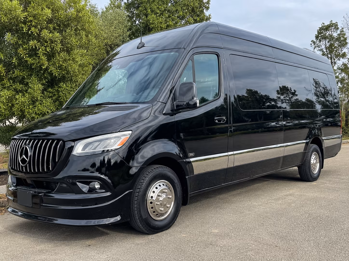 Overland Park School Event Transportation party bus exterior