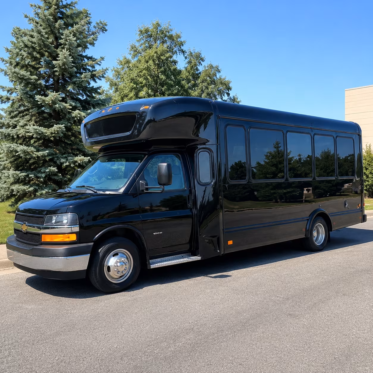 Overland Park Sporting Event Transportation party bus exterior