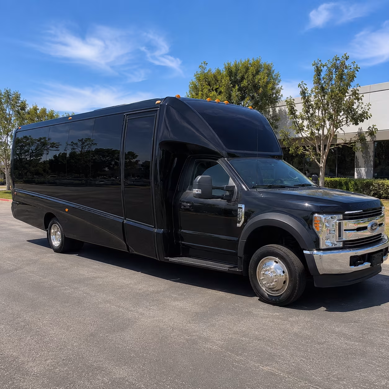 Overland Park Sporting Event Transportation party bus exterior