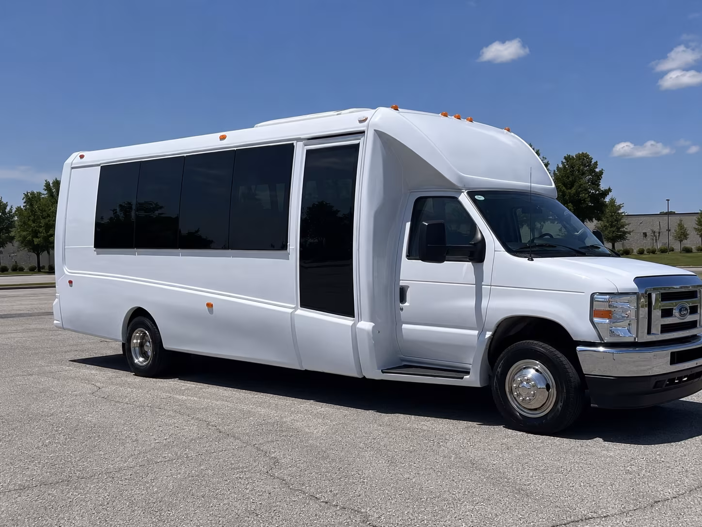 Overland Park Sporting Event Transportation party bus exterior
