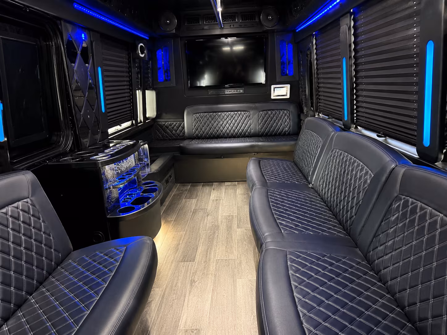 Overland Park Wedding Transportation onboard seating