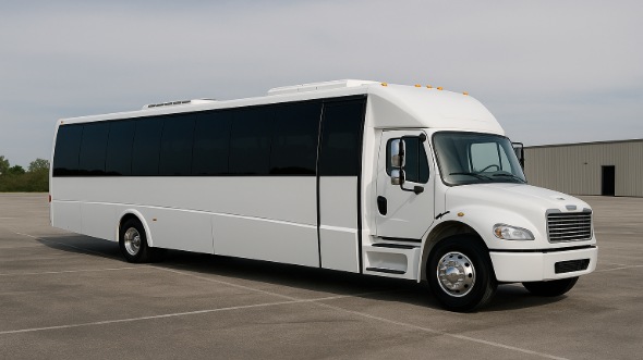 Exterior of Charter Bus Company Blue Springs's 30 Passenger Party Bus in Blue Springs