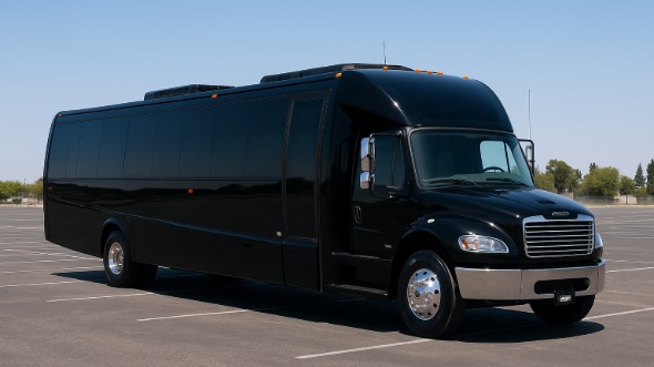 Exterior of Overland Park Party Bus Company's 30 Passenger Party Bus in Overland Park