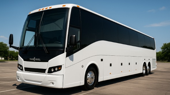 Exterior of Charter Bus Company Overland Park's 40 Passenger Charter Bus in Overland Park