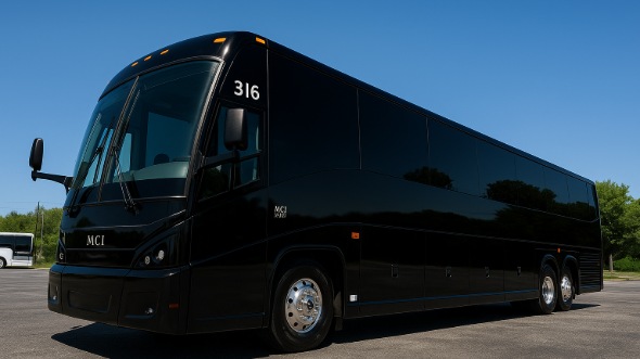 Exterior of Charter Bus Company Lenexa's 40 Passenger Party Bus in Lenexa