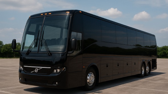 Exterior of Charter Bus Company Independence's 50 Passenger Party Bus in Independence