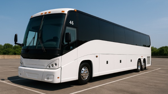 Exterior of Charter Bus Company Overland Park's ADA Charter Bus in Overland Park